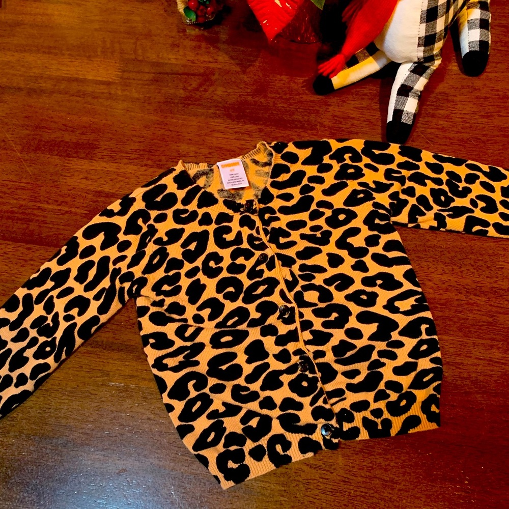 Girls Gymboree Leopard cardigan 2T